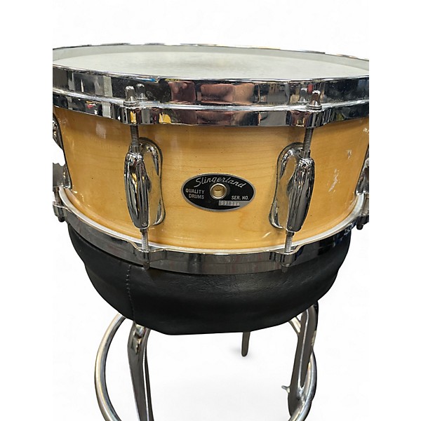Used Slingerland 14in Snare 6x14 10 lug Natural Drum