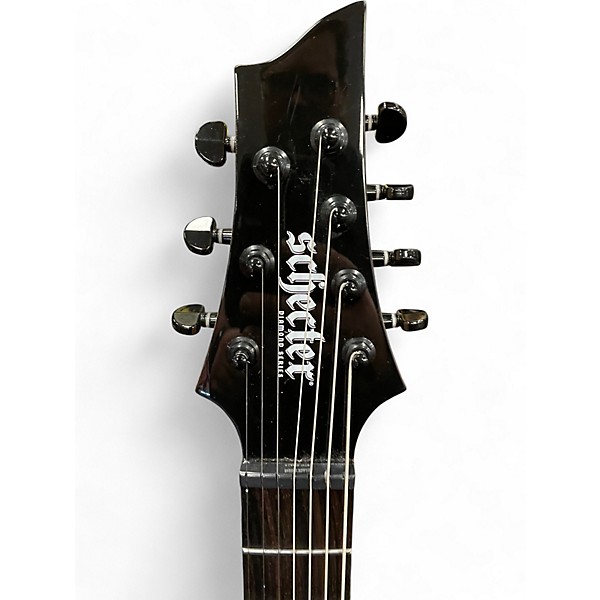 Used Schecter Guitar Research SUNSET TRIAD LEFT HAND GLOSS BLACK Electric Guitar