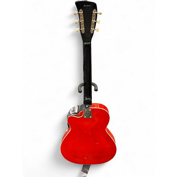 Vintage 1967 VOX TORNADO Wine Red Hollow Body Electric Guitar