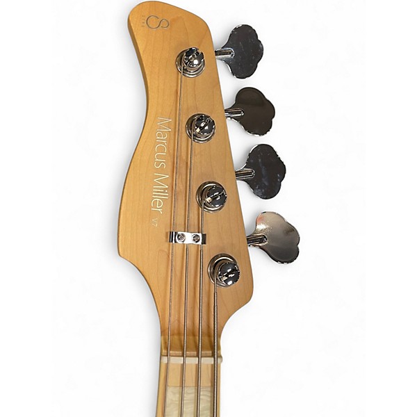 Used Sire Marcus Miller V7 Swamp Ash LEFT HANDED Natural Electric Bass Guitar