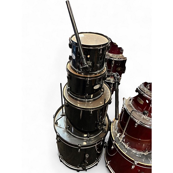Used Pearl 4 Piece Soundcheck Black Drum Kit