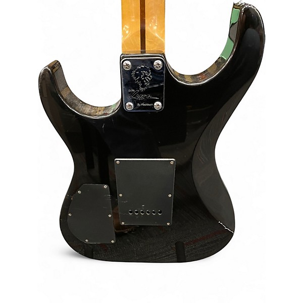 Used Lyon By Washburn S-Type HSS Black Solid Body Electric Guitar