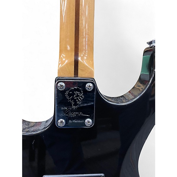 Used Lyon By Washburn S-Type HSS Black Solid Body Electric Guitar