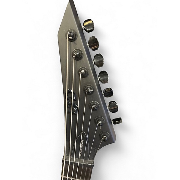 Used ESP LTD Black Metal Black Solid Body Electric Guitar