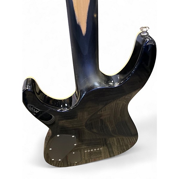 Used ESP LTD MH401QMNT Trans Black Solid Body Electric Guitar