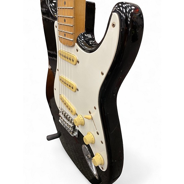 Used 1996 Squier By Fender 1996 MIK STRATOCASTER Black Solid Body Electric Guitar