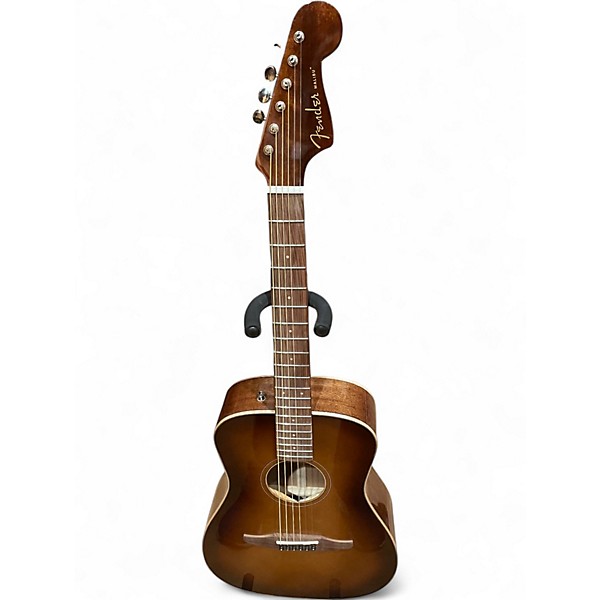 Used Fender Malibu CE cognac burst Acoustic Electric Guitar