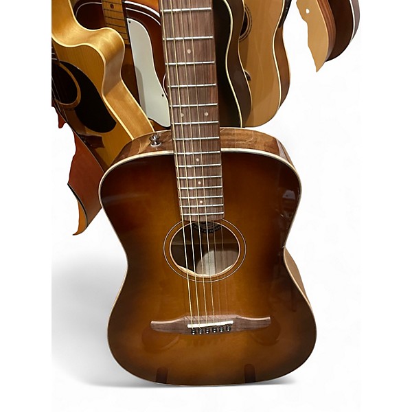 Used Fender Malibu CE cognac burst Acoustic Electric Guitar