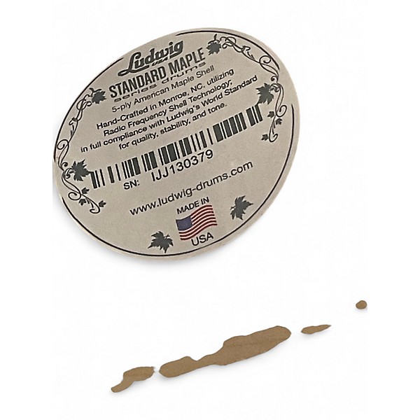 Used Ludwig 14in Standard maple  Brown Drum