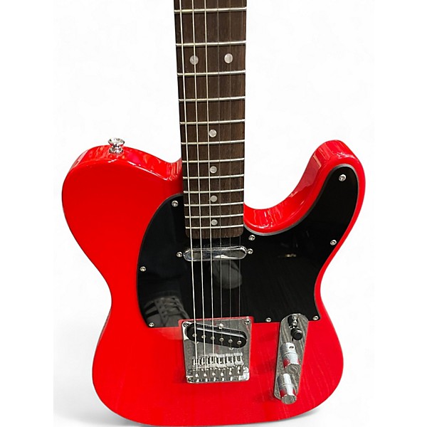 Used Squier Telecaster Red Solid Body Electric Guitar