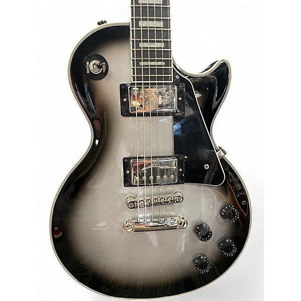 Used Epiphone Les Paul Custom Silverburst Solid Body Electric Guitar