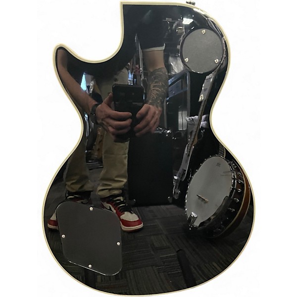 Used Epiphone Les Paul Custom Silverburst Solid Body Electric Guitar