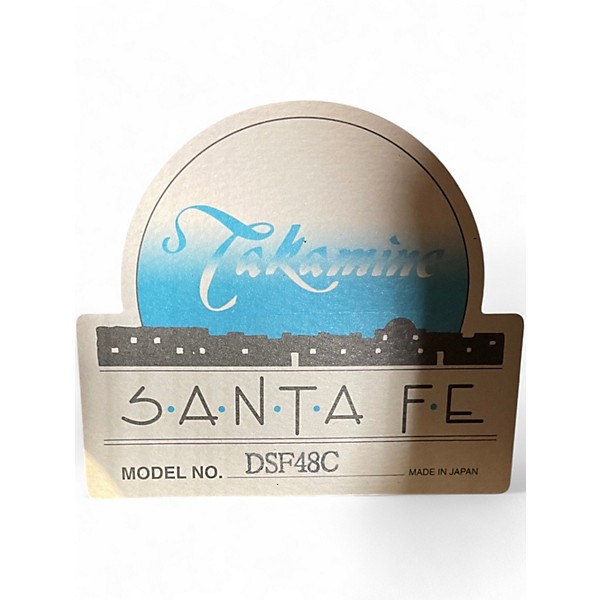 Used Takamine DSF48C Natural Acoustic Electric Guitar