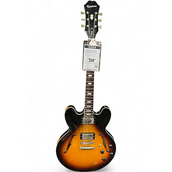 Used Epiphone ES335 Pro 2 Color Sunburst Hollow Body Electric Guitar