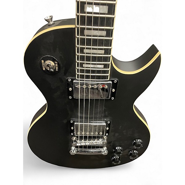 Used Leo Jaymz single cut  Black Solid Body Electric Guitar