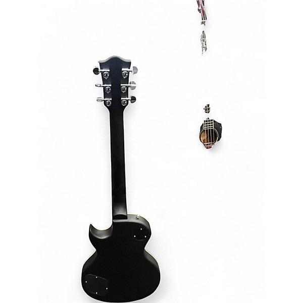 Used Leo Jaymz single cut  Black Solid Body Electric Guitar