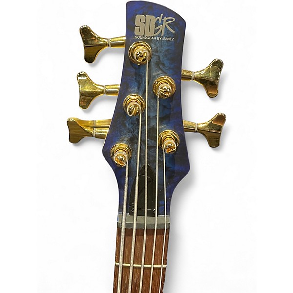 Used Ibanez SR300EDX BLUE Electric Bass Guitar