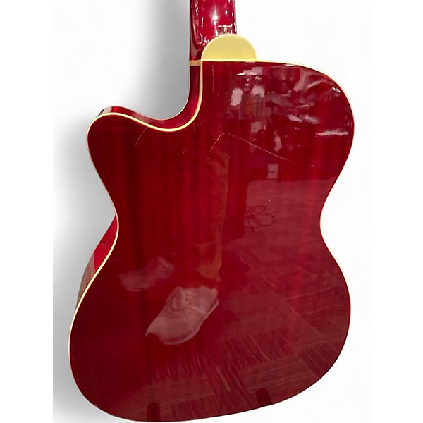 Used Great Divide SMCE-18-DR Red Acoustic Electric Guitar