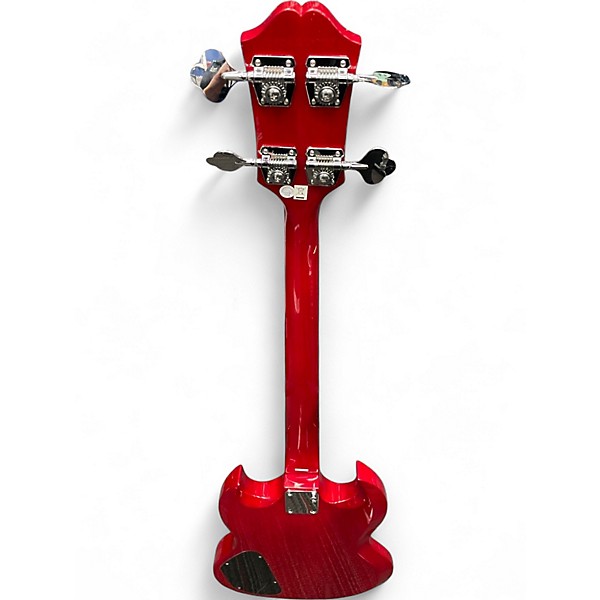 Used 2020s Epiphone SG E1 Candy Apple Red Electric Bass Guitar