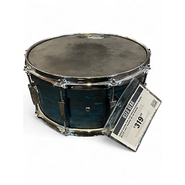 Used Pork Pie 14in WEATHERED BARN BLUE 14X7 SNARE BLUE Drum