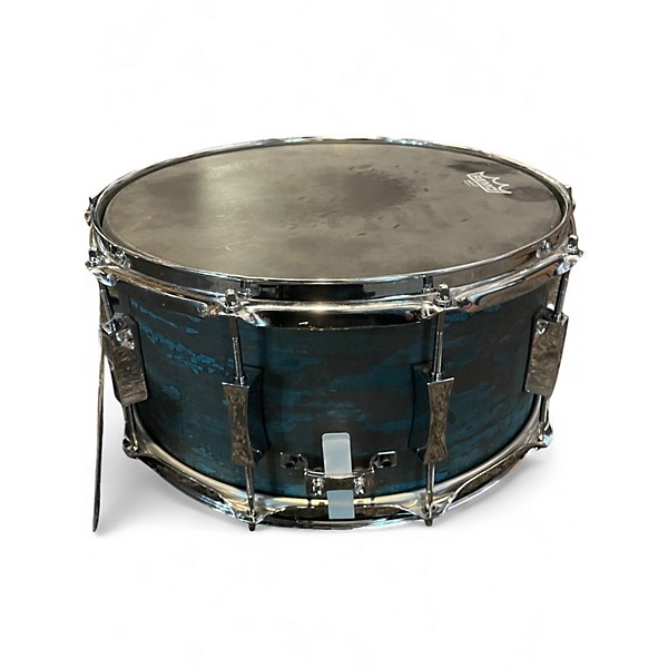 Used Pork Pie 14in WEATHERED BARN BLUE 14X7 SNARE BLUE Drum