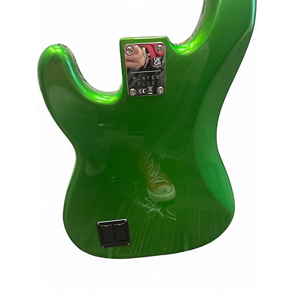 Used Fender Player Plus Active Precision Bass COSMIC JADE Electric Bass Guitar