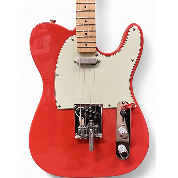 Used Fender tenor tele Fiesta Red Solid Body Electric Guitar