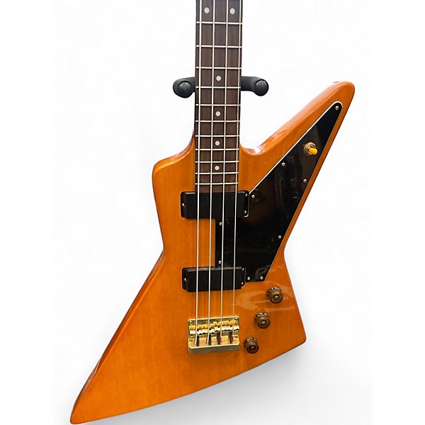 Used Epiphone Korina Explorer Natural Electric Bass Guitar