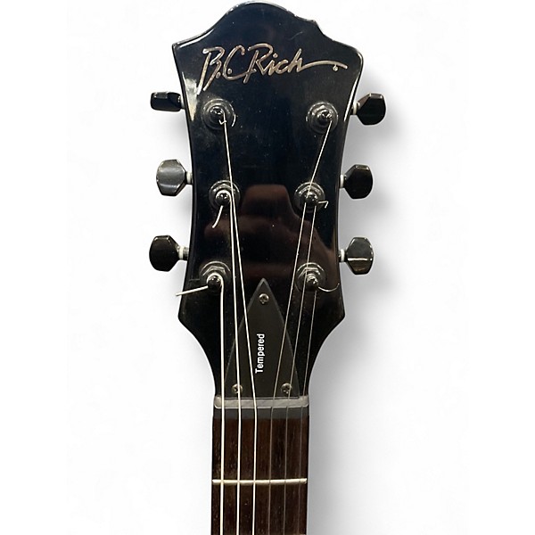 Used B.C. Rich Tempered Mockingbird X Black Solid Body Electric Guitar