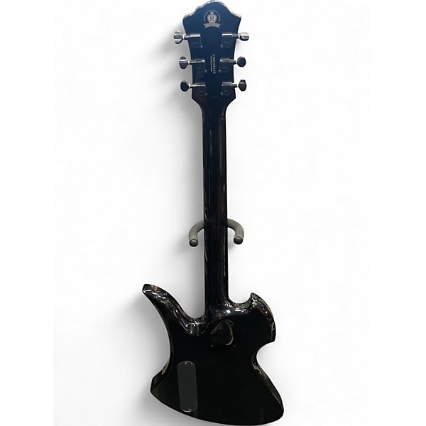 Used B.C. Rich Tempered Mockingbird X Black Solid Body Electric Guitar