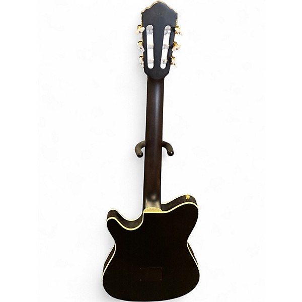 Used Ibanez tod10n black flat Classical Acoustic Electric Guitar