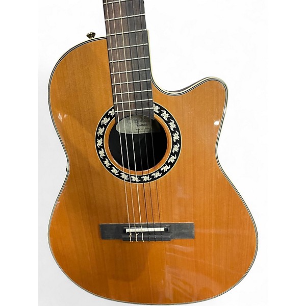 Used Ovation 1773AX CLASSIC Antique Natural Classical Acoustic Electric Guitar