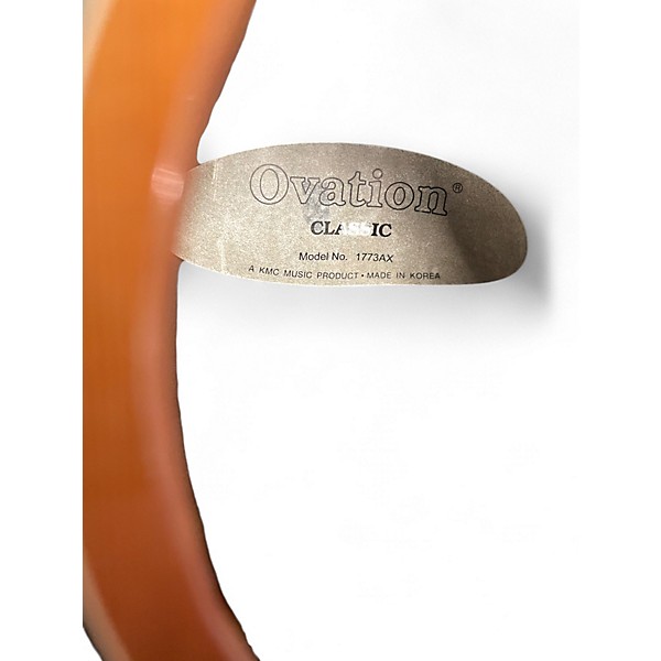 Used Ovation 1773AX CLASSIC Antique Natural Classical Acoustic Electric Guitar