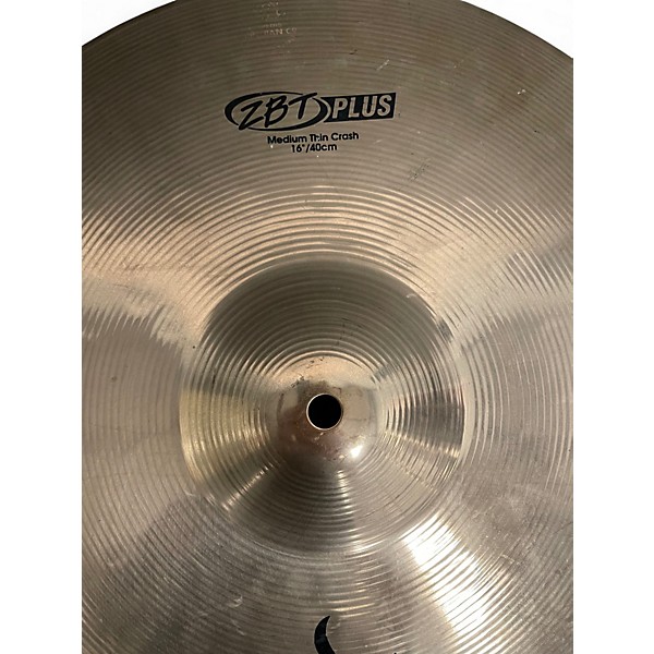 Used Zildjian 16in ZBT PLUS MEDIUM THIN CRASH Cymbal