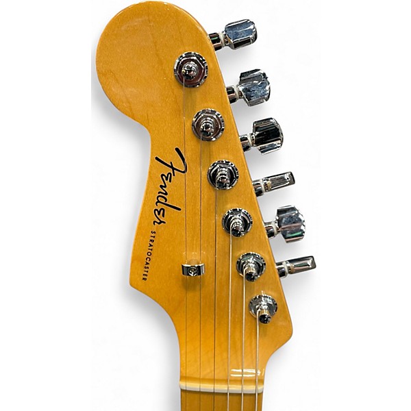 Used Fender American Elite Stratocaster Left Handed 3 Color Sunburst Electric Guitar