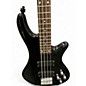 Used Schecter Guitar Research Stiletto Deluxe 4 String Black Electric Bass Guitar
