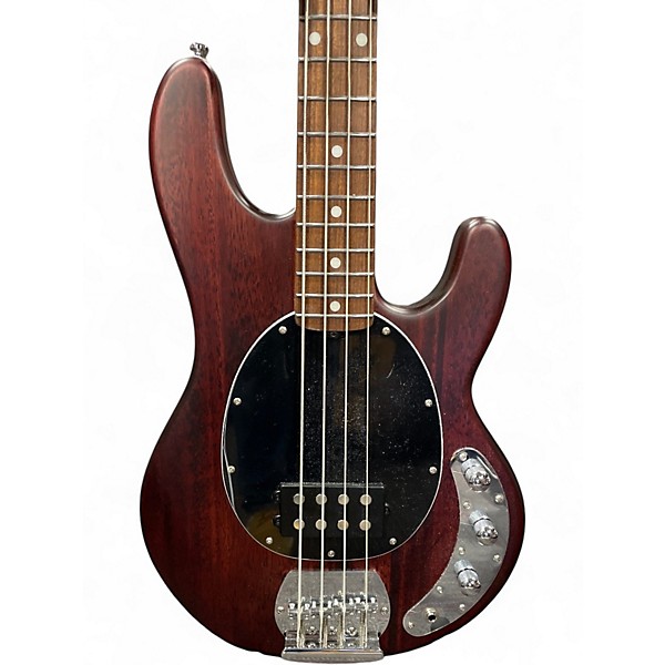 Used Sterling by Music Man S.U.B. Sting Ray RAY4 Walnut Stain Electric Bass Guitar