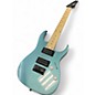 Used Ibanez GRG7221M 7-String Metallic Blue Solid Body Electric Guitar thumbnail
