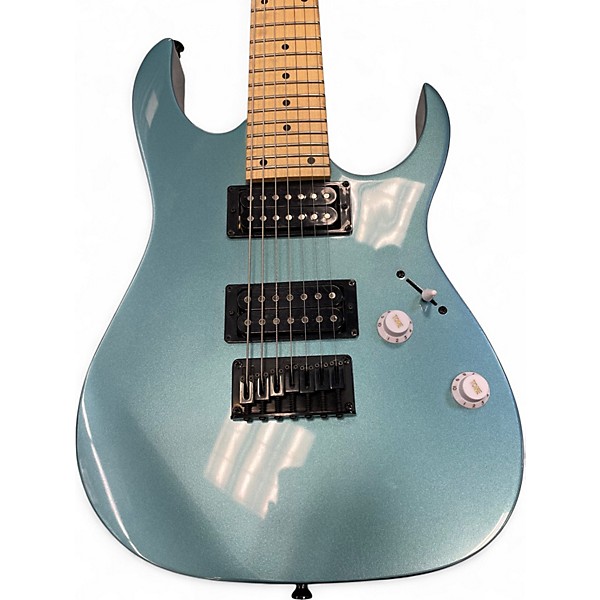 Used Ibanez GRG7221M 7-String Metallic Blue Solid Body Electric Guitar
