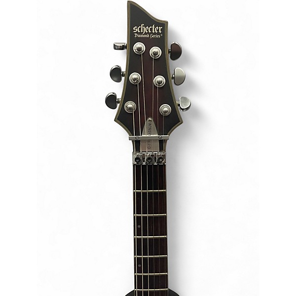 Used 2014 Schecter Guitar Research C1 FR Platinum Trans Crimson Red Solid Body Electric Guitar