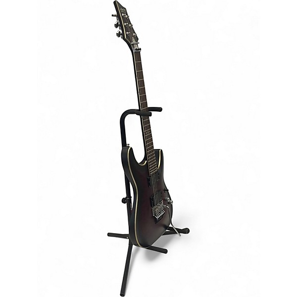 Used 2014 Schecter Guitar Research C1 FR Platinum Trans Crimson Red Solid Body Electric Guitar