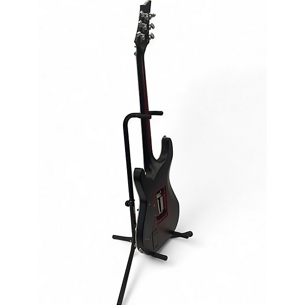 Used 2014 Schecter Guitar Research C1 FR Platinum Trans Crimson Red Solid Body Electric Guitar