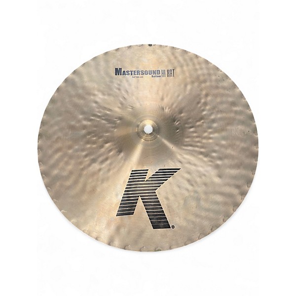 Used Zildjian 14in K Mastersound Hi Hats Pair Cymbal