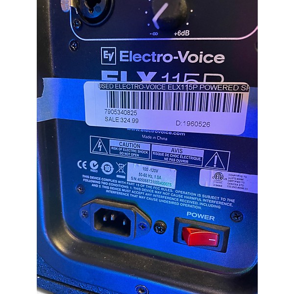 Used Electro-Voice ELX115P Powered Speaker