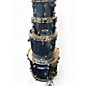 Used Pearl 4 Piece Export blue sparkle Drum Kit thumbnail