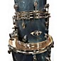 Used Pearl 4 Piece Export blue sparkle Drum Kit