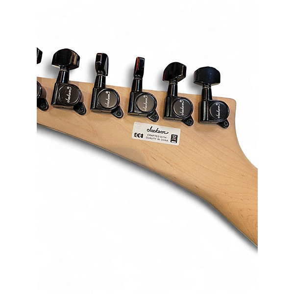 Used Jackson JS Dinky Archtop (Maple Neck Variant) Red Flame Solid Body Electric Guitar