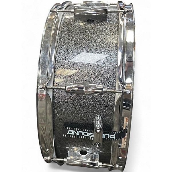 Used Pearl 5.5X14 EXPORT SNARE SILVER SPARKLE Drum