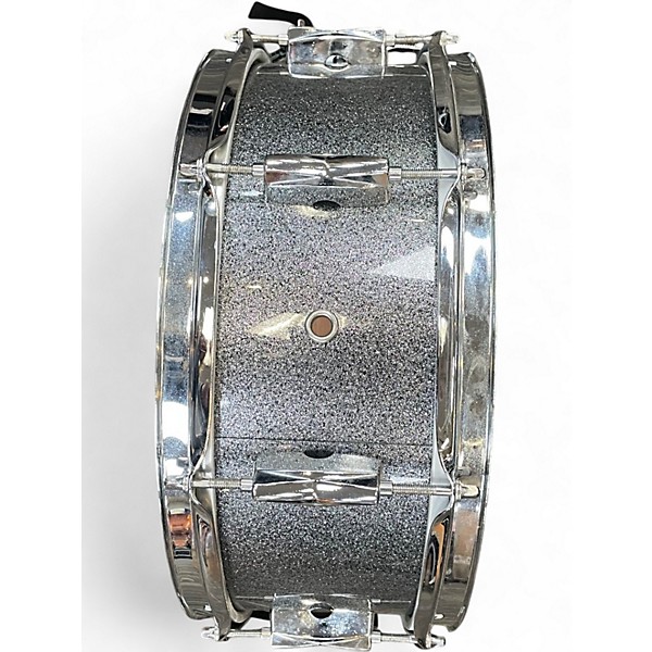 Used Pearl 5.5X14 EXPORT SNARE SILVER SPARKLE Drum