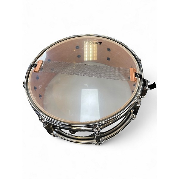 Used Pearl 5.5X14 EXPORT SNARE SILVER SPARKLE Drum